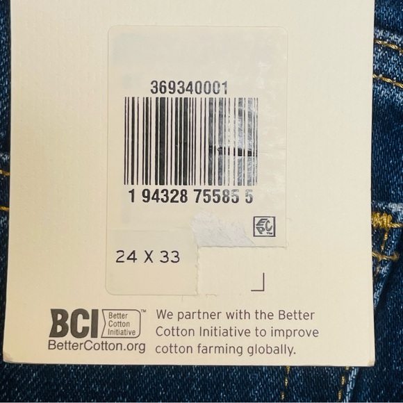 Levis Ribcage Bootcut Jeans Womens 24X33 Blue High Rise Denim Slim Fit New Big E - Picture 5 of 9